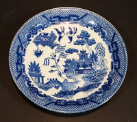 1940s Blue Willow Ware Japan Teacup Saucer Plate - Treasure Valley Antiques & Collectibles