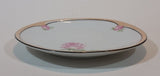 1920s German Lustreware Peach Trim Pink Floral Roses Decor 6 1/2" Plate - Treasure Valley Antiques & Collectibles