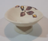 1950s Carltonware Handpainted Australian Design Embossed Hazelnut and Autumn Leaves Footed Candy or Soap Dish - Treasure Valley Antiques & Collectibles