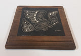 Beryl Eales Handcrafted Scraperboard Etched "Hoho" Pacific N.W. Kwakiutl Indian Design - Treasure Valley Antiques & Collectibles