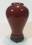 Retired Fitz and Floyd Essentials China Sang De Boeuf Temple Jar Without Lid - Treasure Valley Antiques & Collectibles