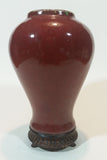Retired Fitz and Floyd Essentials China Sang De Boeuf Temple Jar Without Lid - Treasure Valley Antiques & Collectibles