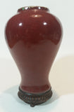 Retired Fitz and Floyd Essentials China Sang De Boeuf Temple Jar Without Lid - Treasure Valley Antiques & Collectibles