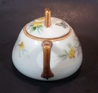 1920s Nippon - Japan Hand Painted Butterflies and Yellow Flowers Sugar Bowl - Treasure Valley Antiques & Collectibles