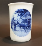 1984 Steege B.V. Delft Blauw Hand Decorated in Holland Windmill Dutch Horse Scene Mug Cup - Treasure Valley Antiques & Collectibles