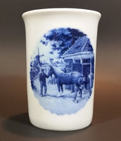 1984 Steege B.V. Delft Blauw Hand Decorated in Holland Windmill Dutch Horse Scene Mug Cup - Treasure Valley Antiques & Collectibles