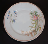 1876-1882 Limoges CH (Charles) Field Haviland Peach Trim Flower Decor Plates -  Set of 4 - Treasure Valley Antiques & Collectibles