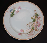 1876-1882 Limoges CH (Charles) Field Haviland Peach Trim Flower Decor Plates -  Set of 4 - Treasure Valley Antiques & Collectibles