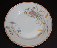 1876-1882 Limoges CH (Charles) Field Haviland Peach Trim Flower Decor Plates -  Set of 4 - Treasure Valley Antiques & Collectibles