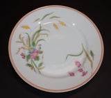 1876-1882 Limoges CH (Charles) Field Haviland Peach Trim Flower Decor Plates -  Set of 4 - Treasure Valley Antiques & Collectibles