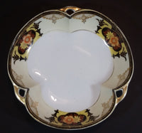 Antique 1918 Noritake Morimura Handpainted Made In Japan Candy Nut Serving Triple Handled Dish Bowl - Treasure Valley Antiques & Collectibles