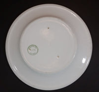 Rare Set of 4 White Medalta Hotel China 9 1/4" Plates  (3x 1937-1943) (1x Vitrified 1937-1949) - Treasure Valley Antiques & Collectibles