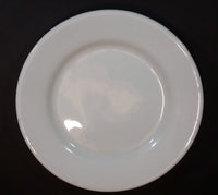 Rare Set of 4 White Medalta Hotel China 9 1/4" Plates  (3x 1937-1943) (1x Vitrified 1937-1949) - Treasure Valley Antiques & Collectibles