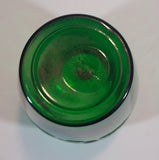 Vintage 1950s Anchor Hocking Emerald Green Etched Flower and Leaves Glass Vase - Treasure Valley Antiques & Collectibles