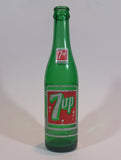 Vintage 1960s 7up 10 oz Green Glass 9 1/2" Soda Pop Bottle - Treasure Valley Antiques & Collectibles