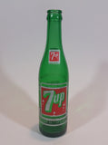 Vintage 1960s 7up 10 oz Green Glass 9 1/2" Soda Pop Bottle - Treasure Valley Antiques & Collectibles