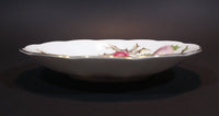 1950s Queen Anne Fine Bone China England Scottish "Dundee Thistle" Pink and Purple Floral Teacup Saucer - Treasure Valley Antiques & Collectibles