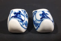 Vintage Delft Blue Handpainted Holland Windmill Shoe Set - Treasure Valley Antiques & Collectibles