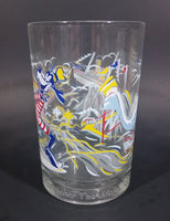 1996 Walt Disney World 25th Anniversary Goofy Character Collectible Clear Glass 5" Cup - Treasure Valley Antiques & Collectibles