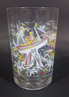 1996 Walt Disney World 25th Anniversary Goofy Character Collectible Clear Glass 5" Cup - Treasure Valley Antiques & Collectibles