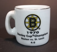 NHL Stanley Cup Crazy Mini Mug Boston Bruins 1970 Champs With Opponent & Score - Treasure Valley Antiques & Collectibles