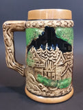 1950s Gift Craft Japan Bavarian Friends Sharing a Pitcher of Beer Porcelain Stein Numbered 384 - Treasure Valley Antiques & Collectibles