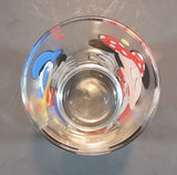 1980s Anchor Hocking Disney Mickey Mouse Minnie Mouse Donald Duck Clear Glass 4 1/2" Juice Cup - Treasure Valley Antiques & Collectibles