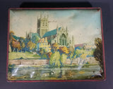 1940s "Blue Bird" Toffee Worcester Cathedral Tin - Harry Vincent Ltd. Hunnington Worcestershire England - Treasure Valley Antiques & Collectibles