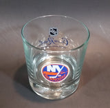 Rare Limited Release Crown Royal "NHL Rocks" New York Islanders Hockey Team Clear Glass Whiskey Cup - Treasure Valley Antiques & Collectibles