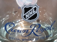 Rare Limited Release Crown Royal "NHL Rocks" New York Islanders Hockey Team Clear Glass Whiskey Cup - Treasure Valley Antiques & Collectibles