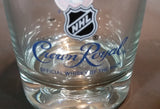 Rare Limited Release Crown Royal "NHL Rocks" New York Islanders Hockey Team Clear Glass Whiskey Cup - Treasure Valley Antiques & Collectibles