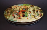 Vintage 1950s Riley's Toffee "Dickensian Memories" Village Scene Tin - E.I & co. ltd Shipley England - Treasure Valley Antiques & Collectibles