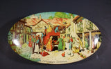 Vintage 1950s Riley's Toffee "Dickensian Memories" Village Scene Tin - E.I & co. ltd Shipley England - Treasure Valley Antiques & Collectibles