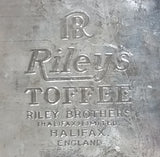 Vintage 1950s Riley's Toffee "Dickensian Memories" Village Scene Tin - E.I & co. ltd Shipley England - Treasure Valley Antiques & Collectibles