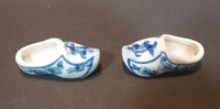 Vintage Delft Blue Handpainted Holland Windmill Shoe Set - Treasure Valley Antiques & Collectibles