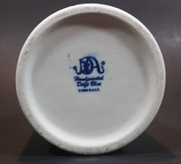 1984 D.A.I.C. Handpainted Delft Blue Windmills, Birds Decor with Brick Water Well Style Porcelain Wall Decor Candle Holder - Treasure Valley Antiques & Collectibles