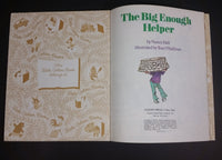 1978 The Big Enough Helper - Little Golden Books - 208-41 - "D" Edition - Collectible Children's Book - Treasure Valley Antiques & Collectibles