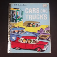 1981 Printing of Cars and Trucks - Little Golden Books - 210-57 - Collectible Children's Book - 16th Print - Treasure Valley Antiques & Collectibles