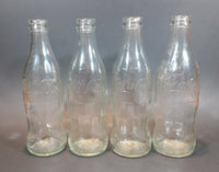 1960s Coca-Cola Coke Soda Pop Non-Refillable Clear Glass Bottles - Set of 4 - Treasure Valley Antiques & Collectibles