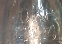 1960s Coca-Cola Coke Soda Pop Non-Refillable Clear Glass Bottles - Set of 4