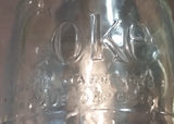 1960s Coca-Cola Coke Soda Pop Non-Refillable Clear Glass Bottles - Set of 4