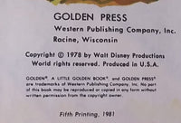 1981 Walt Disney's Donald Duck Instant Millionaire - Little Golden Books - 102-44 - Collectible Children's Book - Fifth Printing