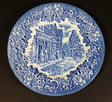 1970-1973 Staffordshire "English Ironstone Tableware Limited" Dickens Blue 20 Piece Dinnerware Set - Treasure Valley Antiques & Collectibles