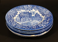 1970-1973 Staffordshire "English Ironstone Tableware Limited" Dickens Blue 20 Piece Dinnerware Set - Treasure Valley Antiques & Collectibles