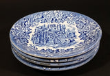 1970-1973 Staffordshire "English Ironstone Tableware Limited" Dickens Blue 20 Piece Dinnerware Set - Treasure Valley Antiques & Collectibles