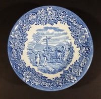 1970-1973 Staffordshire "English Ironstone Tableware Limited" Dickens Blue 20 Piece Dinnerware Set - Treasure Valley Antiques & Collectibles