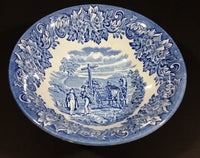 1970-1973 Staffordshire "English Ironstone Tableware Limited" Dickens Blue 20 Piece Dinnerware Set - Treasure Valley Antiques & Collectibles