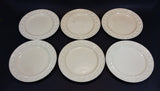 1920s Royal Adams Ivory Titan Ware Patent 70566 "Della Robia" Pattern Italian Majolica Style Plates - Set of 6 - Treasure Valley Antiques & Collectibles