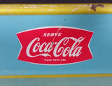 Rare 1957 Coca-Cola Coke Blue and Yellow Bird House Drink Serving Tray - Refreshing Delicious - Treasure Valley Antiques & Collectibles