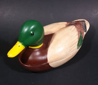 1978 Avon Mallard Duck Lidded Ceramic Organizer Handcrafted in Brazil - Treasure Valley Antiques & Collectibles